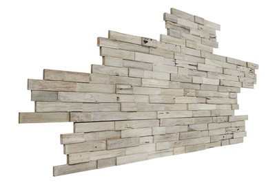 Image of Massivholzpaneele 3D Wall Teak Gun Smoked bei JUMBO