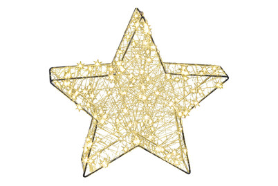 Image of Mood Leuchtfigur Drahtstern silber bei JUMBO