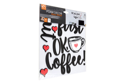 Image of Foam Wallsticker 31X31 CM BUT First Coff bei JUMBO