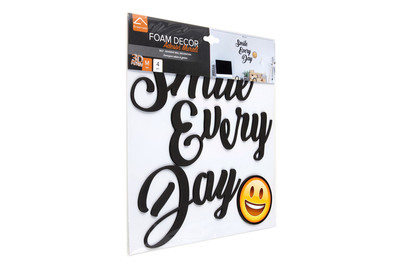 Image of Foam Wallsticker 31X31 CM Smile Every DA bei JUMBO