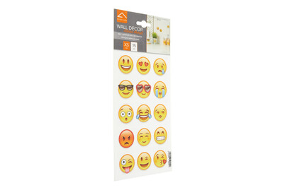 Image of Wall Sticker 15X26 CM Emoji