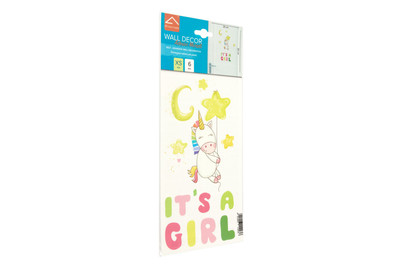 Image of Wall Sticker 15X26 CM It's A Girl bei JUMBO