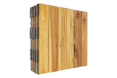 Image of Fliese Akazie braun geölt 30x30x2.4cm bei JUMBO