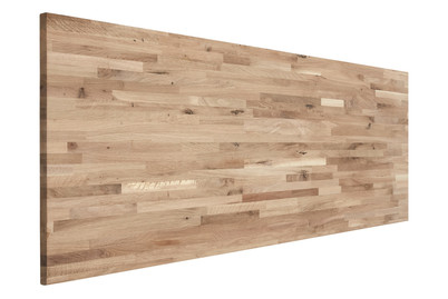Image of Mood Massivholzplatte Eiche 2400 x 600 x 27 mm rustikal bei JUMBO