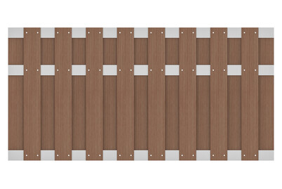 Image of Tiefelement Sichtschutzzaun WPC TEak bei JUMBO