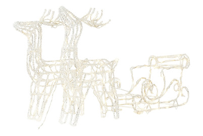 Image of Mood Leuchtfigur Rentiere MIT Schlitten 99x26 cm LED bei JUMBO