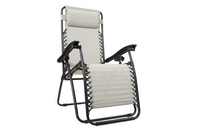 Image of Home and More Relaxstuhl Sevilla Hellgrau bei JUMBO