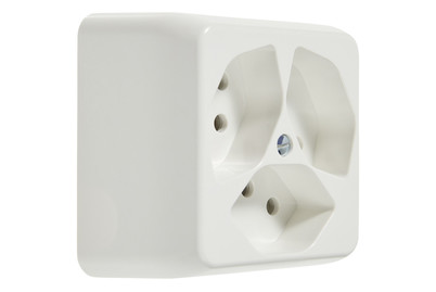 Image of Mica AP-Steckdose 3 x T13 bei JUMBO