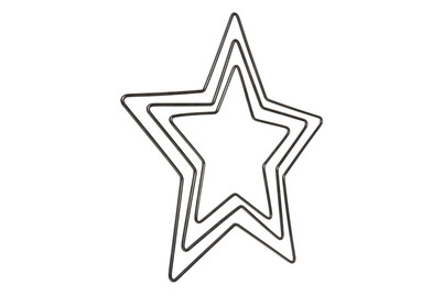 Image of Metallsterne schwarz 3er Set bei JUMBO