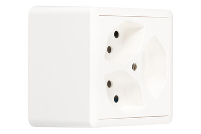 Image of Feller AP-Steckdose 3 x Typ13 bei JUMBO