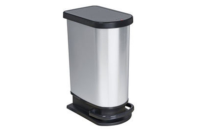 Image of Rotho Treteimer Paso Mono 50l Silber bei JUMBO