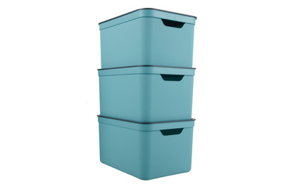 Image of Deko Box mit Deckel A4 Jive blau bei JUMBO