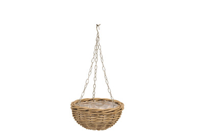 Image of Ampel Rattan Halbrund D30/H16Cm bei JUMBO