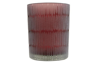 Image of Windlicht Glas ROT H12.5Cm bei JUMBO