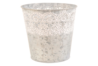 Image of Uebertopf Zink Rund H18 D19Cm bei JUMBO