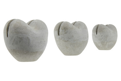 Image of Herz Beton 4.5x3 H 4cm 3 ST bei JUMBO