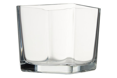 Image of Glaswindlicht Klar Quadratisch 14x14cm bei JUMBO