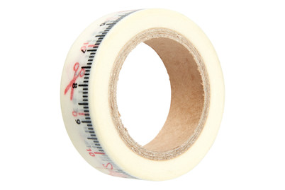 Image of Washi-Tape mit Meterband weiss