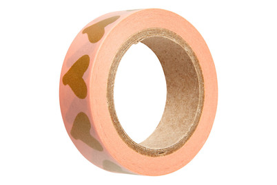 Image of Washi-Tape mit Herzen rosa