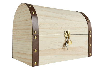 Image of Glorex Schatztruhe mit Schloss bei JUMBO