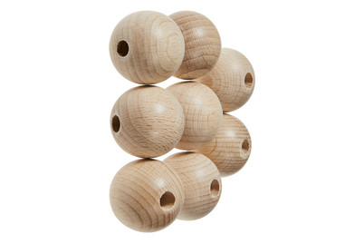 Image of Rohholzkugel 25 mm 8 Stück, natur bei JUMBO