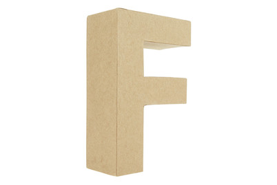 Image of Glorex Buchstabe aus Karton F, 17.5 x 15 x 5.5 cm bei JUMBO