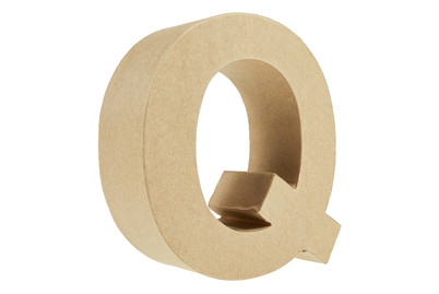 Image of Glorex Buchstabe aus Karton Q, 17.5 x 15.5 x 5.5 cm bei JUMBO