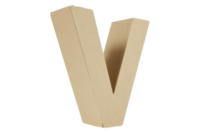 Image of Glorex Buchstabe aus Karton V, 17.5 x 13 x 5.5 cm bei JUMBO