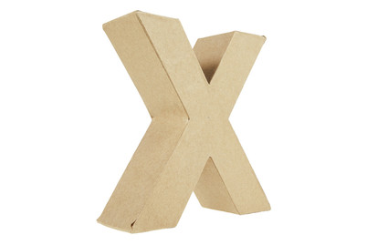 Image of Glorex Buchstabe aus Karton X, 17.5 x 14 x 5.5 cm bei JUMBO