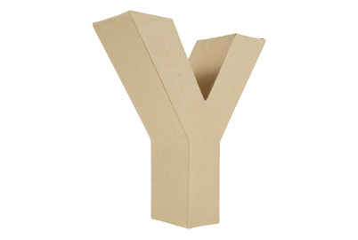 Image of Glorex Buchstabe aus Karton Y, 17.5 x 14 x 5.5 cm bei JUMBO
