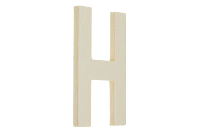 Image of Glorex Holzbuchstaben, H, 6 x 8.5 x 0.5 cm bei JUMBO