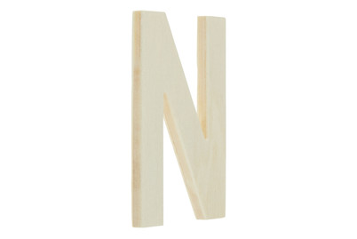 Image of Glorex Holzbuchstaben, N, 6 x 8.5 x 0.5 cm bei JUMBO