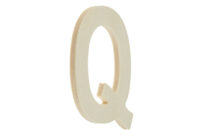 Image of Glorex Holzbuchstaben, Q, 6 x 8.5 x 0.5 cm bei JUMBO