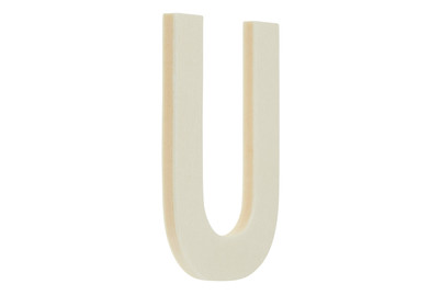 Image of Glorex Holzbuchstaben, U, 6 x 8.5 x 0.5 cm bei JUMBO