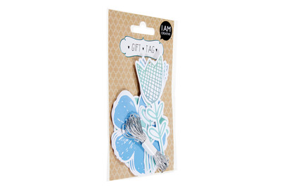 Image of Gift Tag. Blumen 9 S.. 2 M Schnur bei JUMBO
