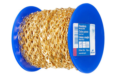 Image of Patentkette Din 5279 Messing Gel bei JUMBO