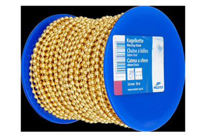 Image of Kugelkette Din 5280 Messing Gel bei JUMBO