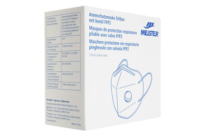 Image of Atemschutzmaske MIT Ventil Ffp2 5 STK bei JUMBO