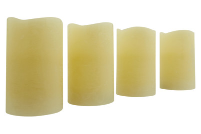 Image of Wachskerze 4er Pack Beige bei JUMBO