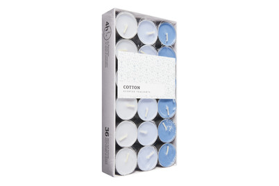 Image of Duftteelichte Assortiert Cotton hellblau bei JUMBO