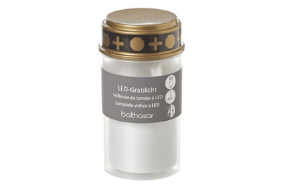 Image of balthasar LED-Grabkerze Weiss bei JUMBO
