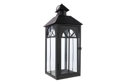 Image of Metall-laterne 4 Kant schwarz 40cm bei JUMBO