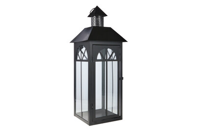 Image of Metall-laterne 4 Kant schwarz 23x60cm bei JUMBO