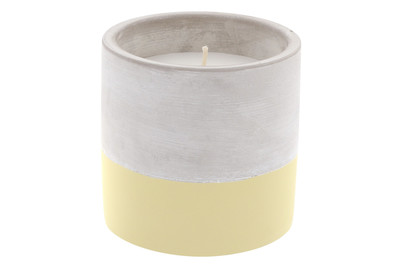 Image of Citronella Kerze im Zement-Topf gelb bei JUMBO