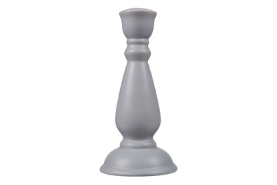 Image of Kerzenstander gross Keramik hellgrau bei JUMBO