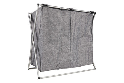 Image of Wenko Wäschesammler Duo Grau Meliert bei JUMBO