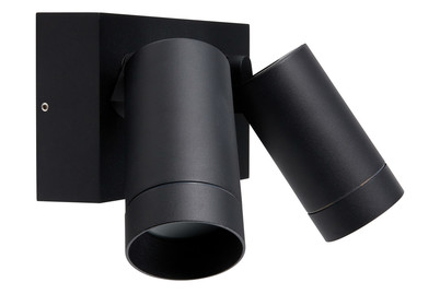 Image of Aussenwandlampe Taylor 2 x Gu10 Bewegungsmelder schwarz bei JUMBO