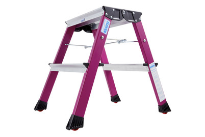 Image of Doppel-Klapptritt Rolly Pink 2 Stufen bei JUMBO