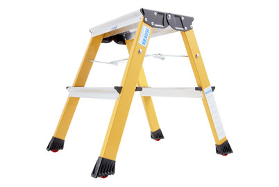 Image of Doppel-Klapptritt Rolly Gelb 2 Stufen bei JUMBO