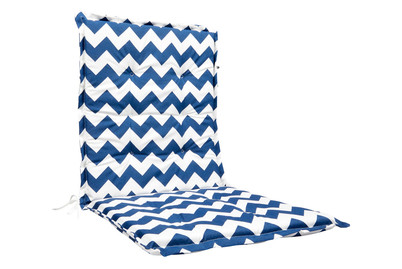 Image of SUN Garden Kissen Genua Nieder Streifen blau bei JUMBO